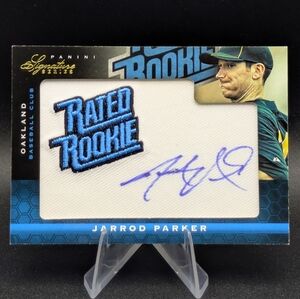 2012 Signature Series Rated Rookie Logo RPA #120 Jarrod Parker RC /299 Athletics